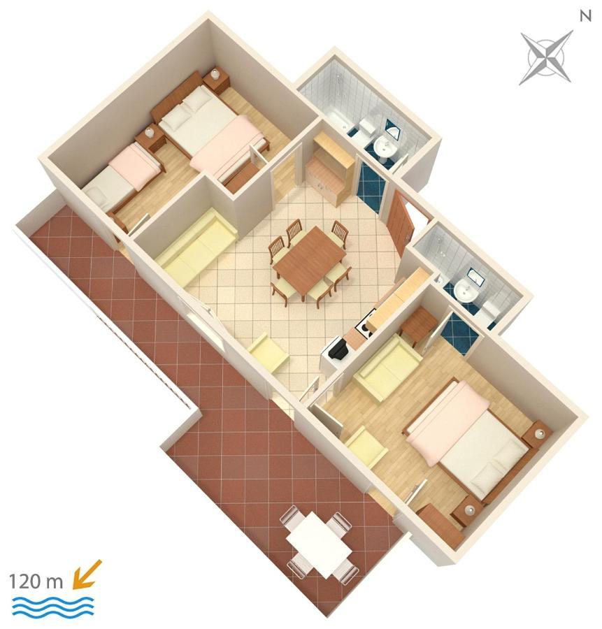 Apartments By The Sea Suha Punta, Rab - 5050 Kampor 外观 照片
